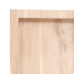 Estante de pared madera maciza roble sin tratar 60x40x(2-6) cm