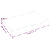 Estante de pared madera maciza roble sin tratar 60x40x(2-6) cm