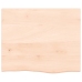 vidaXL Estante de pared madera maciza de roble sin tratar 60x50x2 cm