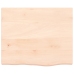 Estante de pared madera maciza roble sin tratar 60x50x(2-4) cm