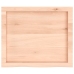 Estante de pared madera maciza roble sin tratar 60x50x(2-4) cm