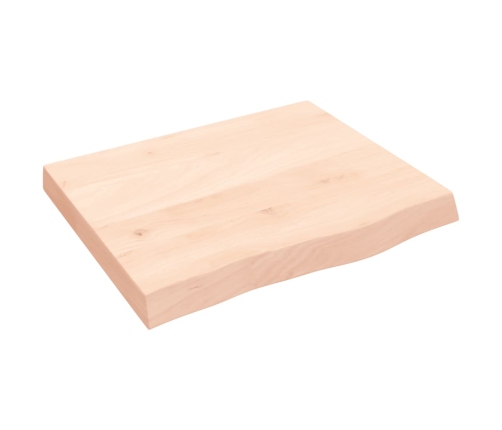 vidaXL Estante de pared madera maciza roble sin tratar 60x50x(2-6) cm