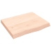 vidaXL Estante de pared madera maciza roble sin tratar 60x50x(2-6) cm