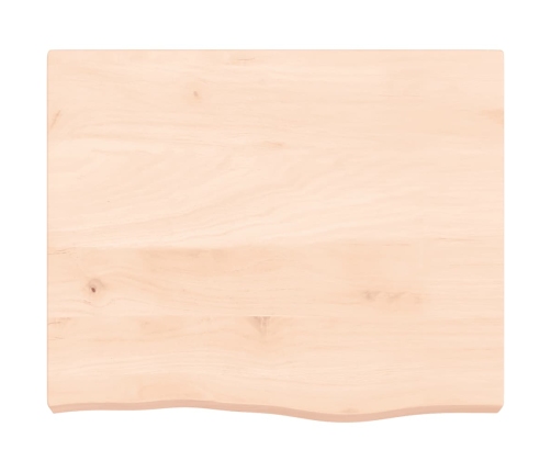 vidaXL Estante de pared madera maciza roble sin tratar 60x50x(2-6) cm