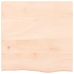 Estante de pared madera maciza de roble sin tratar 60x60x2 cm