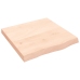 Estante de pared madera maciza roble sin tratar 60x60x(2-6) cm