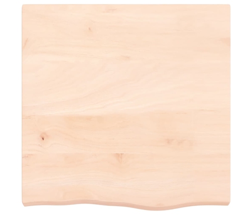 Estante de pared madera maciza roble sin tratar 60x60x(2-6) cm