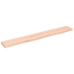 Estante de pared madera maciza de roble sin tratar 80x10x2 cm