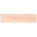 Estante de pared madera maciza de roble sin tratar 80x20x2 cm