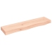 Estante de pared madera maciza de roble sin tratar 80x20x6 cm