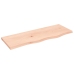 Estante de pared madera maciza de roble sin tratar 80x30x2 cm