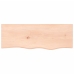 Estante de pared madera maciza de roble sin tratar 80x30x2 cm