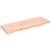 Estante de pared madera maciza roble sin tratar 80x30x(2-4) cm