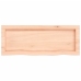 Estante de pared madera maciza roble sin tratar 80x30x(2-4) cm