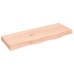 Estante de pared madera maciza roble sin tratar 80x30x(2-6) cm