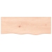 Estante de pared madera maciza roble sin tratar 80x30x(2-6) cm