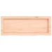 Estante de pared madera maciza roble sin tratar 80x30x(2-6) cm