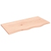 Estante de pared madera maciza de roble sin tratar 80x40x2 cm