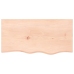 vidaXL Estante de pared madera maciza de roble sin tratar 80x40x2 cm