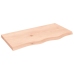 Estante de pared madera maciza roble sin tratar 80x40x(2-4) cm