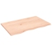 Estante de pared madera maciza de roble sin tratar 80x50x2 cm