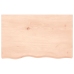 Estante de pared madera maciza de roble sin tratar 80x50x2 cm