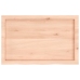 Estante de pared madera maciza roble sin tratar 80x50x(2-4) cm