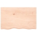 Estante de pared madera maciza roble sin tratar 80x50x(2-6) cm