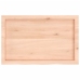 Estante de pared madera maciza roble sin tratar 80x50x(2-6) cm