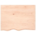 vidaXL Estante de pared madera maciza de roble sin tratar 80x60x2 cm