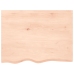 Estante de pared madera maciza roble sin tratar 80x60x(2-4) cm