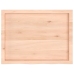 Estante de pared madera maciza roble sin tratar 80x60x(2-4) cm