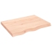 vidaXL Estante de pared madera maciza roble sin tratar 80x60x(2-6) cm