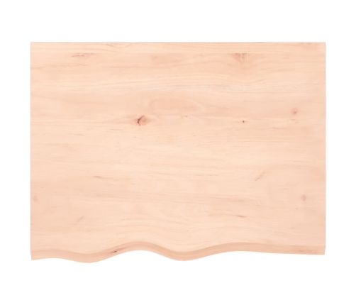 vidaXL Estante de pared madera maciza roble sin tratar 80x60x(2-6) cm