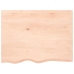 vidaXL Estante de pared madera maciza roble sin tratar 80x60x(2-6) cm