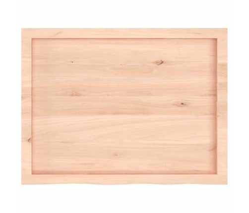 vidaXL Estante de pared madera maciza roble sin tratar 80x60x(2-6) cm