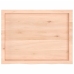 vidaXL Estante de pared madera maciza roble sin tratar 80x60x(2-6) cm