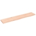 Estante de pared madera maciza de roble sin tratar 100x20x2 cm