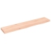 vidaXL Estante de pared madera maciza de roble sin tratar 100x20x4 cm