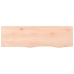 Estante de pared madera maciza de roble sin tratar 100x30x2 cm