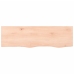 Estante de pared madera maciza roble sin tratar 100x30x(2-4) cm