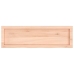 Estante de pared madera maciza roble sin tratar 100x30x(2-4) cm