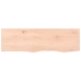 Estante de pared madera maciza roble sin tratar 100x30x(2-6) cm