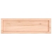 Estante de pared madera maciza roble sin tratar 100x30x(2-6) cm