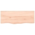 Estante de pared madera maciza de roble sin tratar 100x40x2 cm