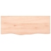 Estante de pared madera maciza roble sin tratar 100x40x(2-4) cm