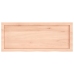 vidaXL Estante de pared madera maciza roble sin tratar 100x40x(2-4) cm