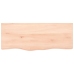 Estante de pared madera maciza roble sin tratar 100x40x(2-6) cm