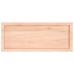 Estante de pared madera maciza roble sin tratar 100x40x(2-6) cm