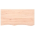 Estante de pared madera maciza de roble sin tratar 100x50x2 cm